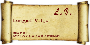 Lengyel Vilja névjegykártya